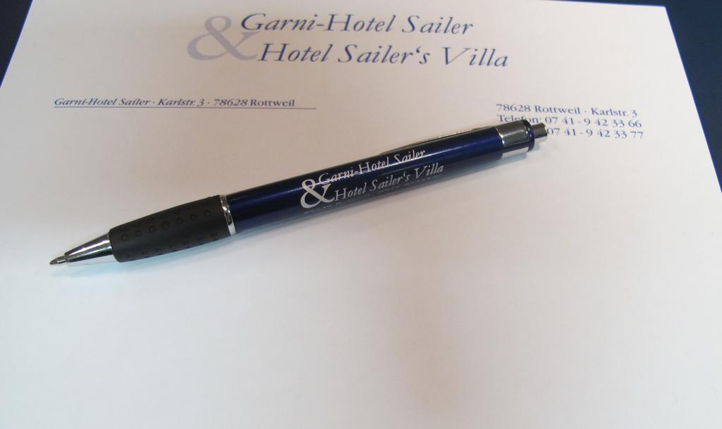 רוטווייל Garni-Hotel Sailer & Hotel Sailer'S Villa מראה חיצוני תמונה